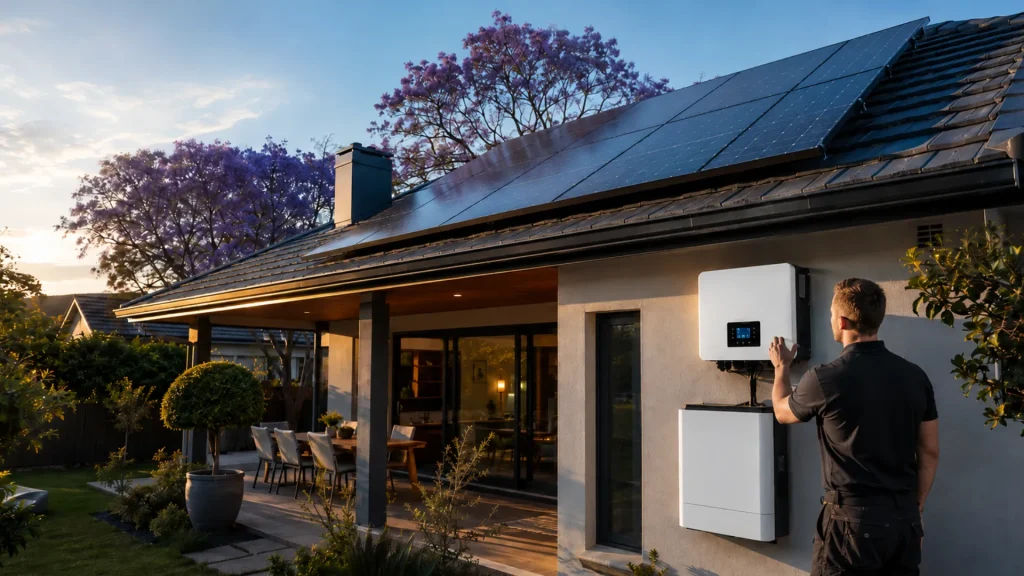 Solar power systems Pretoria – bifacial panel and LuxPower inverter installation by PFB Energy Group